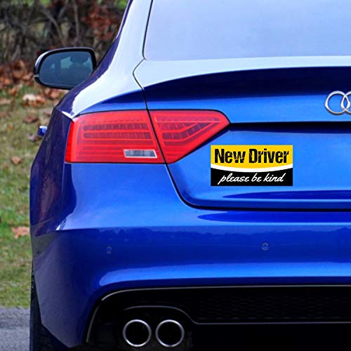 Student Driver Sticker | Easily Removable Just Like a Magnet but It Sticks Anywhere + Keep Your New Driver Safe With a Design That's Not Embarrassing