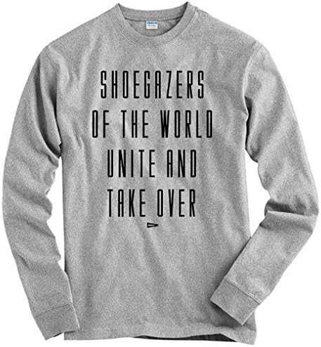 Freshism Men's Shoegazers Long Sleeve T-Shirt - Heather Gray, XXXX-Large