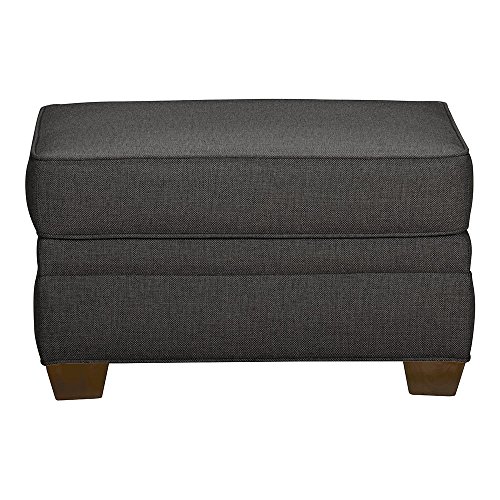Ethan Allen Bennett Ottoman, Quick Ship, Hailey Charcoal