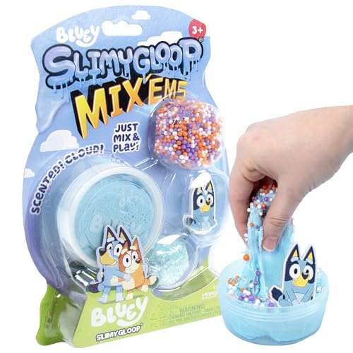 Horizon Group USA Slimygloop Mix'Ems with Topper, Bluey