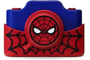 KIDAMENTO Spider-Man Kids Digital Camera & Video Camcorder with 3" Touchscreen, Soft Silicone Casing, Detachable Lens Cap, 32GB Memory Card - Model K2 by kiimento 2025 Upgrade
