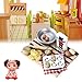 TOYMYTOY 1:12 Dollhouse eggs Food Kitchen Miniature Milk Bread On Board Mini Furniture Model Pastry Station Toy Decor