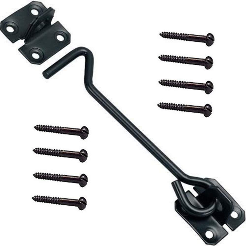 Merriway BH00015 Wire Cabin Hook, 150mm (6 inch)-Black Japanned