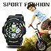 BesWLZ Multi Function Mens Military DualTime Digital Analog Chronograph Sport Wrist Watch 50M Water Resistant Waterproof for Boy Girls Child Kids Gift (Green)