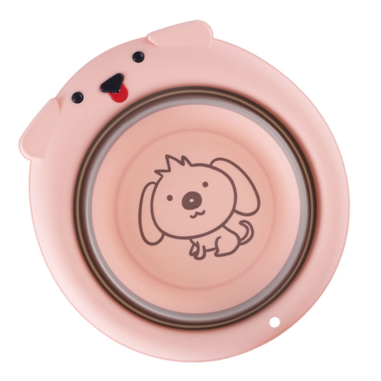 TOYANDONA 1pc Washbasin Infant Tub Foldable Bathtub Foldable Baby Bathtub Portable Bathtub for Kids Baby Wash Basin Portable Wash Basin Washbasin Cartoon Folding Washbasin Pink