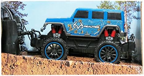 Realtree Full Function Radio Conrol Blue Camo Jeep Wrangler Unlimited Scale 1:24