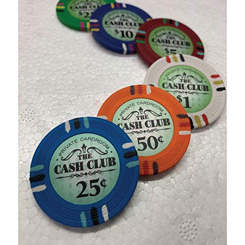 Poker-Chip-Set-500-The-Cash-Club-14-Gram-Chips-with-Aluminum-case-with-Bicycle-Cards-3-inch-Dealer-Button-Big-Blind-Small-Blind-Buttons-and-More-Micro-Limit-Denominations