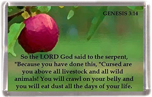 Cursed the serpent Genesis 3:14 Gift Souvenir Fridge Magnet: Amazon.co