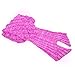 JR.WHITE Mermaid Tail Blanket Kids and Adults, Hand Crochet Snuggle Mermaid, All Seasons Seatail Sleeping Bag Blanket (Adult-Scale-Pink)