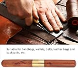 Fdit Wooden Leather Edge Beveler High Carbon Steel Skiving Tool 1.5mm view 5
