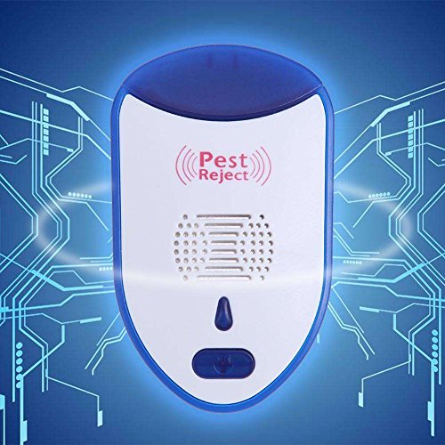 Hulorry Ultrasonic Mosquito Repeller, Electronic Repellent for Home Office Pest Control,Insect Repellent,Repels Mosquito,Mouse,Bedbug,Roaches,Ants,Non-toxic Eco-friendly,Humans/Pets Safe(4 pcs)