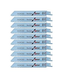 Cuchillas de sierra de metal resistente, de 14TPI de 5.9 in, para corte recto sawzall, material superior, bimetálico, para corte rápido y recto, tubos sólidos, perfiles10 unidades