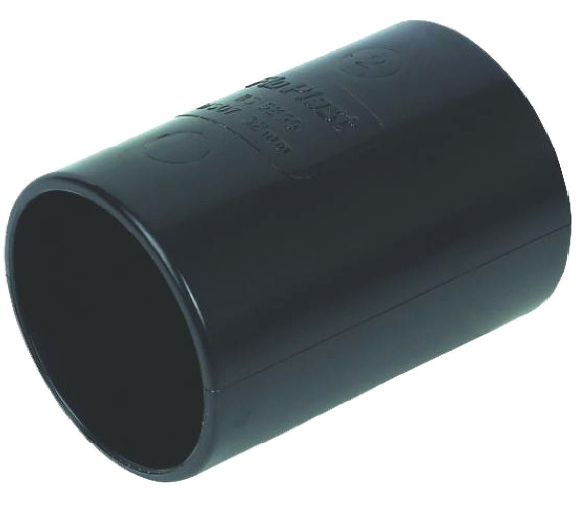 32mm (36mm) Black Solvent Waste Pipe Coupling - Bag of 5
