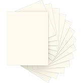 40 Sheets Cream Cardstock Paper 8.5 x 11, Ivory Cardstock Printer Paper | Off White Card Stock Paper 8.5 x 11, 200 GSM Construction Paper for DIY Cards, Greeting Cards, Wedding Invitations