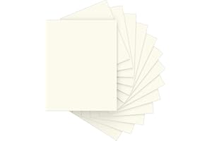 AIDUNMIS 40 Sheets Cream Cardstock Paper 8.5 x 11, Ivory Cardstock Printer Paper 8.5x11, Off White Card Stock Paper 8.5 x 11, 200 GSM Construction Paper for DIY Cards, Greeting Cards, Wedding Invitations