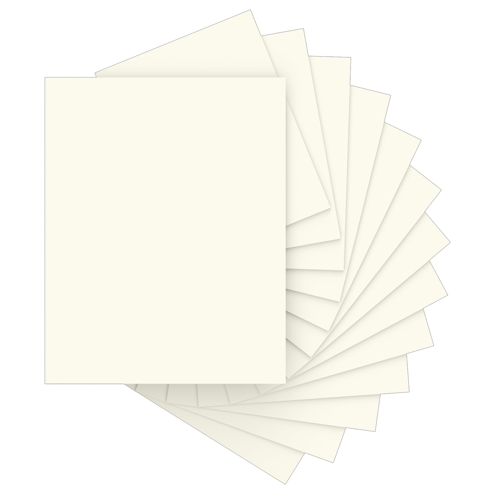 Photo 1 of 40 Sheets Cream Cardstock Paper 8.5 x 11, Ivory Cardstock Printer Paper 8.5x11, Off White Card Stock Paper 8.5 x 11, 200 GSM Construction Paper for DIY Cards, Greeting Cards, Wedding Invitations
