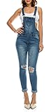 TwiinSisters Women's Distressed Stretch Twill