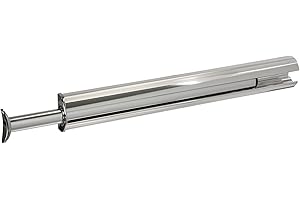 KITCHEN INVENTIONS TAG Hardware Premium 11 3/4 Inch Long Pullout Closet Wardrobe Valet Rod (Polished Crome)