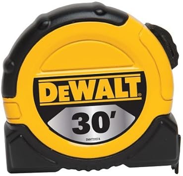 Dewalt Dwht36109 1 1 8 X 30 Ft Standard Tape Measure Belt Clip Yellow Black Amazon Com