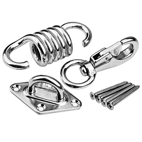 Hammock Chair Hanging Kit, Load Capacity 600 lb, Stainless Steel