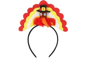Ankelesz Thanksgiving Turkey Hat Headband Turkey Funny Headband Thanksgiving Costume Accessories Party Supplies