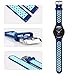 Universal 18mm 20mm 22mm 24mm Width Silicone Watch Band Replacement, Quick Release Rubber Watch Bands for Men & Women (20mm, Blue)
