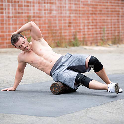 prosourcefit high density speckled black foam rollers