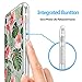 iPhone 7 Floral Case, Crystal Clear with Design Cute Tropical Floral and Palm Texture Bumper Protective Case for Apple iPhone 7 4.7 Inch Gel Soft TPU Silicone Material Slim Shockproof Flower Cover