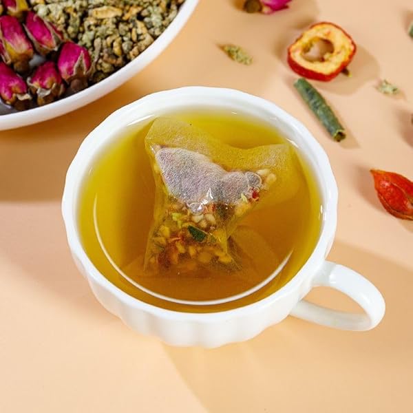 WINTER MELON LOTUS LEAF TEA, OIL CLEANSING TEA (10G/20BAGS)200G CHRYSANTHEMUM HERBAL TEA WAX GOURD LOTUS LEAF HERBAL TEABAG, 9 INGREDIENTS NATURAL BLEND FORMULA (1PCS/20TEABAGS)