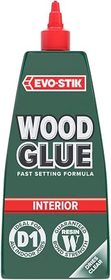 EVO-STIK Wood Glue 1L Interior Extra Strong Fast Setting Clear Drying