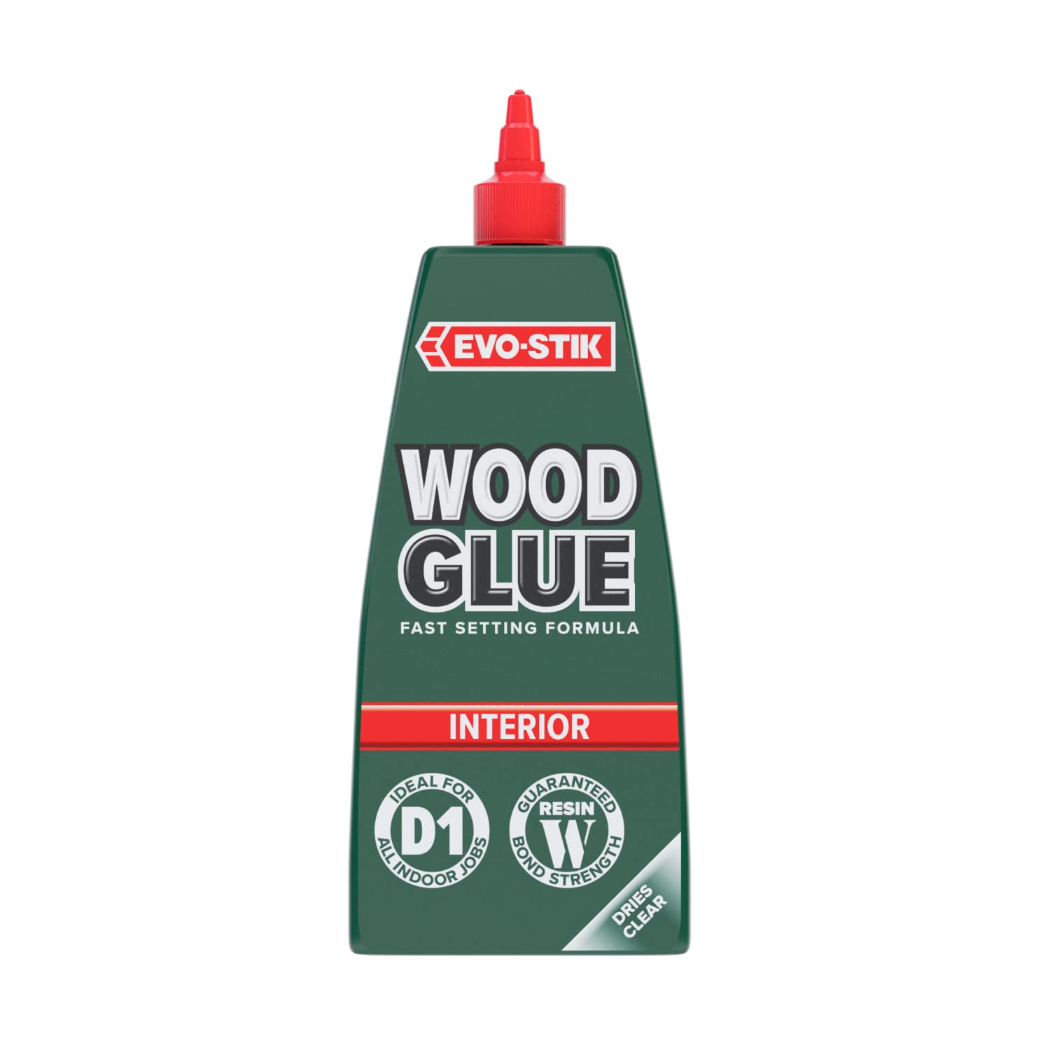EVO-STIK Wood Glue 1L - Interior - Extra Strong - Fast Setting Glue - Dries Clear - Suitable For All Wood Types