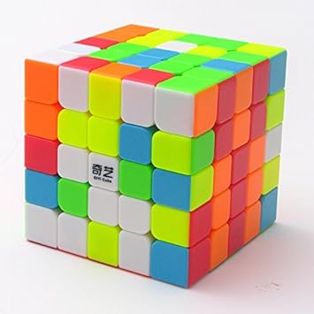 QiyI Qi Yi 5`s Speed Cube Stickerless, Super Durable with Vivid Colors Magic Cube