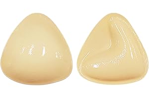 2 PCS Double-Sided Sticky Bra Pads Inserts, Skin Color Silicone Lift Push Up Adhesive Boob Breast Pads for Bikini, Swimsuit, 