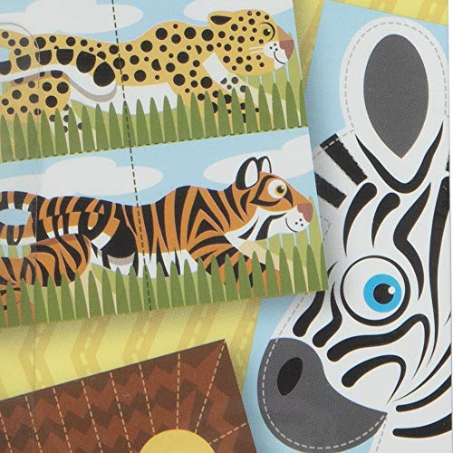 Melissa & Doug Safari Scissor Skills Activity Pad with ChildSafe
