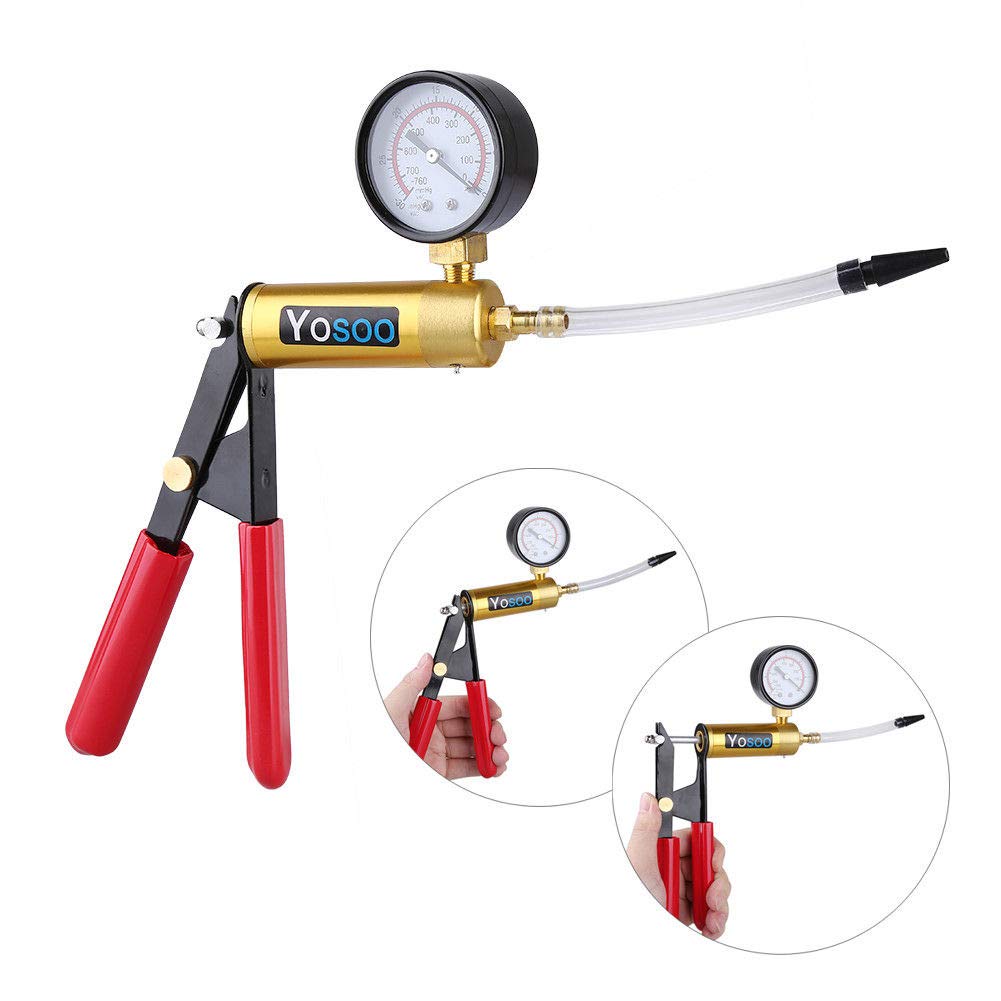 Hand Vacuum Pressure Pump Tester Kits Brake Fluid Gauge Set Repair Test