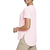 baleaf Women's Short Sleeve T Shirts Crew Neck Workout Tops Running Shirts Sun Protection Quick Dry UV