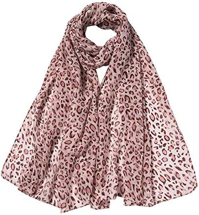 Wildlife Leopard Tiger Elephant Giraffe Zebra Animal Print Chiffon Long Scarf Soft lightweight Shawl Scarf Wrap