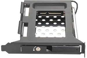 ciyeu Aluminum Alloy PCI Slot Mobile Rack Support 2.5 Inch HDD SSD for PC Expansion Slot SATA3 6Gbps Connector Hotswap