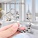 Wimaha Rustproof Shower Curtain Rings, Stainless Steel Heavy Duty Roller Double Glide Shower Hooks for Bathroom Shower Rods Curtains Liners, Bronze, Set of 12 Hooks