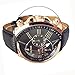 NYKKOLA Male Quality Leather Belt Casual Fashion Watches Three Six-Pin Quartz Watches Quartz Watch Black