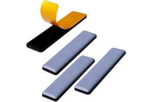 HiCycle2 Furniture Sliders for Carpet & Hardwood Floors, Self-Stick Teflon Glides, Rectangle 25 * 100mm, 4 Pack