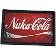 DoLife Attached USA Made Nuka Cola Hook and Loop Patch, 1 Pcs Funny Meme Embroidered Patches, Tactical Military Morale Patch with Hook Fastener Backing, Cute Applique Accessories for Backpacks