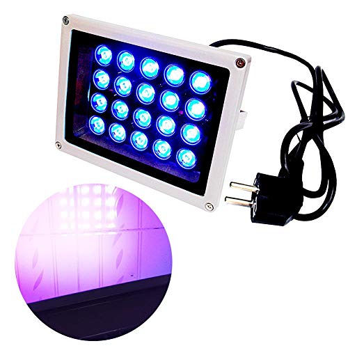 UV Ultraviolet Light Lamp,Alloet 25W Ultraviolet Fast Curing Light Mobile Phone Repair UV Glue Cure LED Lamp