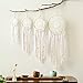 Hiplus Boho Handmade Native Macrame Dream Catchers,Wedding Party Favor,Nursery Decor,Baby Shower,Birthday Gift,Bedroom Wall Ornaments Car Hanging Decoration … (4 PCS Round Shape)