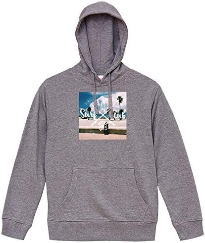 Amazon Lindwurm パーカー メンズ プルオーバー スウェット レディース トレーナー 長袖 フード付き おしゃれ サーフ 海 ヤシの木 空 フォトt ハワイ サーフィン 西海岸 男女兼用 プリントパーカー トレーナー パーカー 通販