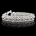 Ross-Simons Sterling Silver Narrow Beaded Byzantine Bracelet