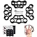 Finger Stretcher- Hand Extensor Exerciser- Finger Strength Trainer Gripper- Finger Grip Strengthener Set for Forearm Exercise, Rock Climbing,Guitar Finger Exercise –Black (4 Level Resistance)