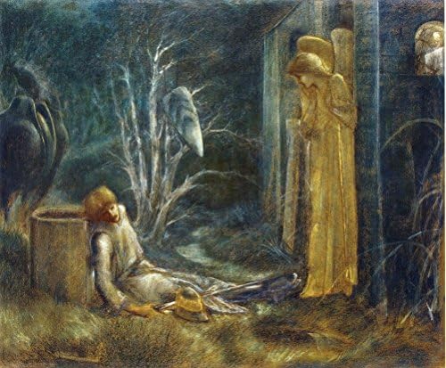 Cutler Miles The Dream Of Lancelot by Sir Edward Burne Jones Hand Painted Oil on Canvas Reproduction Wall Art. 30x24