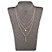 Angelus 5 PCS Long Lariat Y Chain Necklace Set Simple Bohemia Multilayer Pendant for Women