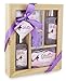 Spa Gift Basket With Sensual Lavender fragrance, Best Valentine's Day, Or Birthday, Wedding, Anniversary Gift for Women and Girls, Bath set Includes Shower Gel, Bubble Bath, Bath Bombs and More!